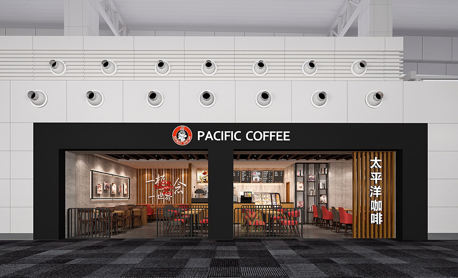 Pacific Coffee太平洋咖啡连锁店装修设计效果图