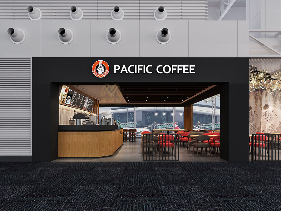 Pacific Coffee 太平洋咖啡店面设计效果图